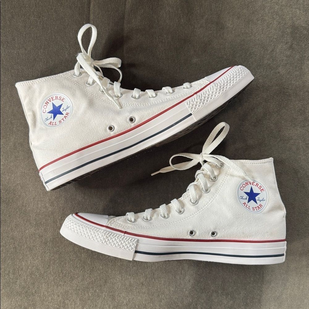 Men’s Converse Chuck Taylor All Stars White High Top Shoes Size 11.5 NEW Unisex